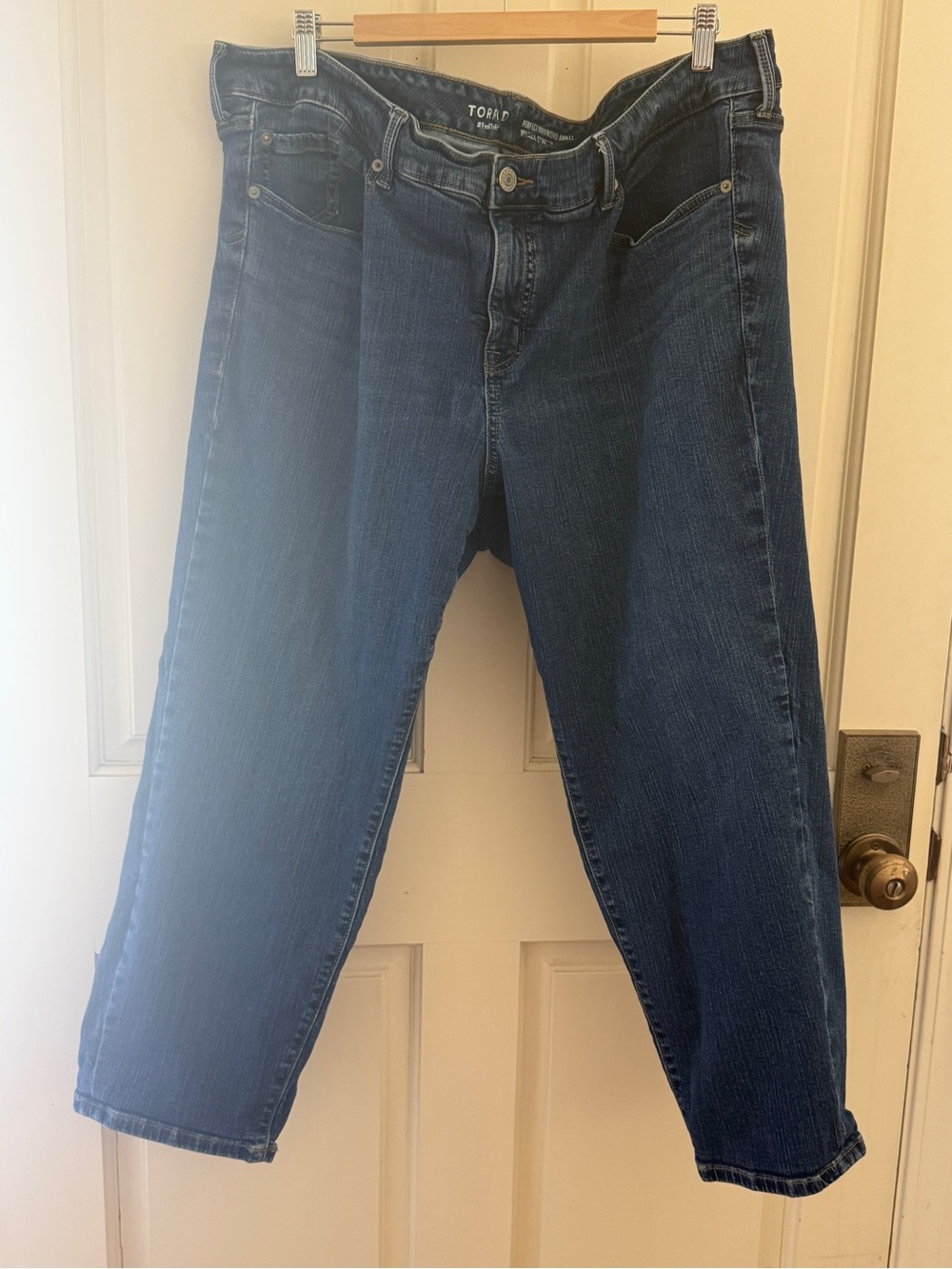 torrid Dark Wash Boyfriend Jeans - Blue Denim